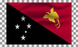 papua new guinea waving flag. flag design, the national symbol of papua new guinea Federation background, 3D Waving flag, federation, papua new guinea federation vector