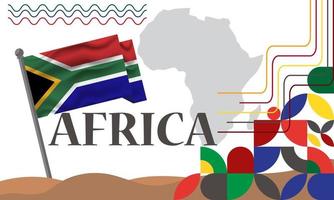 sur África reconciliación día diseño antecedentes para saludo momento vector