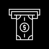 diseño de icono de vector de retiro de dinero