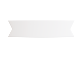 cinta texto bandera 3d hacer ilustración - sencillo título marco de doble blanco cinta para rebaja o promoción mensaje. png
