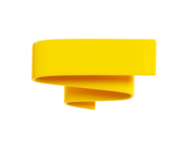 nastro bandiera 3d rendere - giallo vendita testo scatola. png