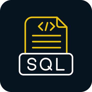 diseño de icono de vector de archivo sql