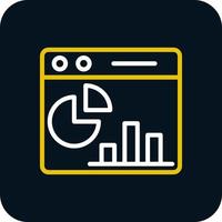 Webpage Statistics Vector Icon Design