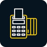 Pos Terminal Vector Icon Design