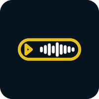 Voice Message Vector Icon Design