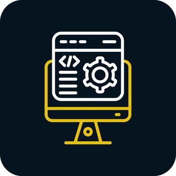 diseño de icono de vector de desarrollador de software