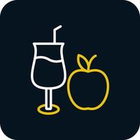 Apple Juice Vector Icon Design