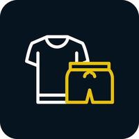 Exercise Clothes Vector Icon Design