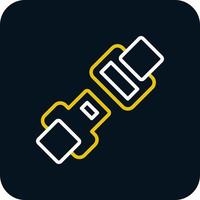 Safety Belt Vector Icon Design