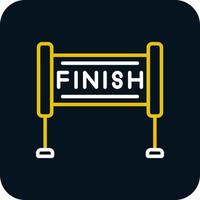 Finish Line Vector Icon Design