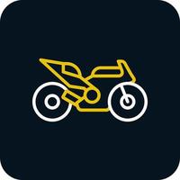 Race Bike Vector Icon Design