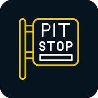 Pit Stop Vector Icon Design