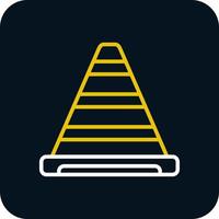 Traffic Cone Vector Icon Design