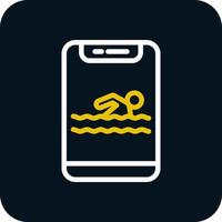 Swimming Vector Icon Design