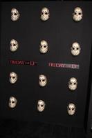 Jason Hockey Mask Backdrop at the   Friday the 13th 2009 Premiere in Los Angeles CA on February 9 20092009 photo