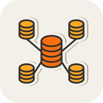 diseño de icono de vector de base de datos