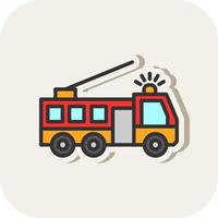 Fire Truck Vector Icon Design