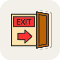 Exit Vector Icon Design