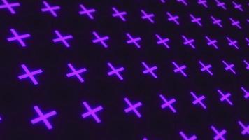 Blau Kreuz futuristisch elektronisch Neon- Strahl Energie abstrakt, abstrakt Technologie Hintergrund Schleifen Animation, Cyber Disko Balken dynamisch Wirkung, Galaxis beleuchtet glühen Animation video