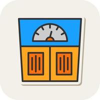 Weight Scale Vector Icon Design