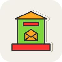 Letter Box Vector Icon Design