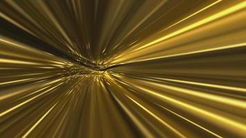 Technology concept background with high speed golden fiber optic data transfer stream beams. This futuristic tech motion background is full HD and a seamless loop.