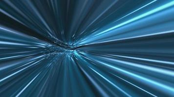 Technology concept background with high speed blue fiber optic data transfer light beams. This futuristic tech motion background is full HD and a seamless loop. video