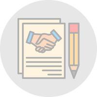 Agreement Vector Icon Design