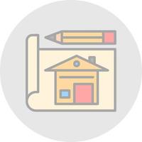 House Plan Vector Icon Design