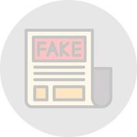 Fake News Vector Icon Design