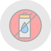 No Liquid Vector Icon Design