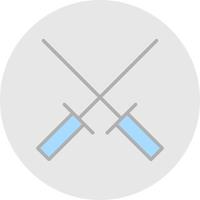 Fencing Vector Icon Design