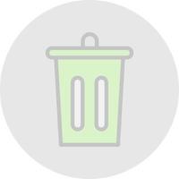 Trash Bin Vector Icon Design