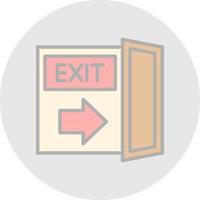 Exit Vector Icon Design