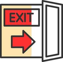 Exit Vector Icon Design