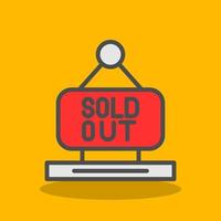 Sold Out Vector Icon Design