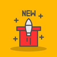 New Product Launch Vector Icon Design