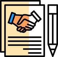 Agreement Vector Icon Design