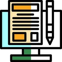 Making Blog Vector Icon Design