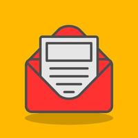 E Newsletter Vector Icon Design