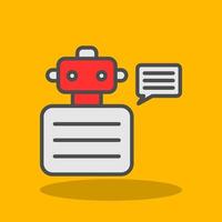Robot Advisor Vector Icon Design