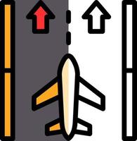 Runway Vector Icon Design