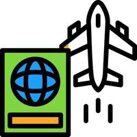 International Flights Vector Icon Design