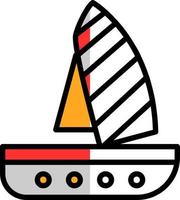 diseño de icono de vector de windsurf