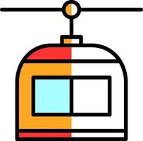 Chairlift Vector Icon Design