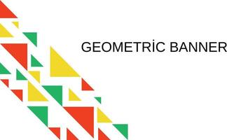 Vector geometric banner