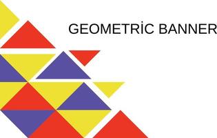 Vector modern geometric banner