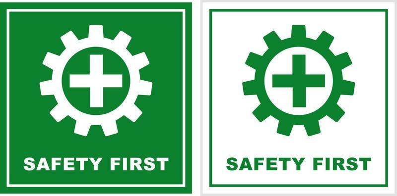 safety first icon vector illustration. 9794294 Vector Art at Vecteezy