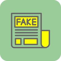 Fake News Vector Icon Design