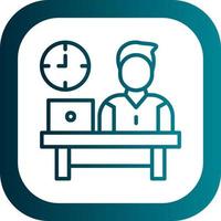 Work Time Vector Icon Design